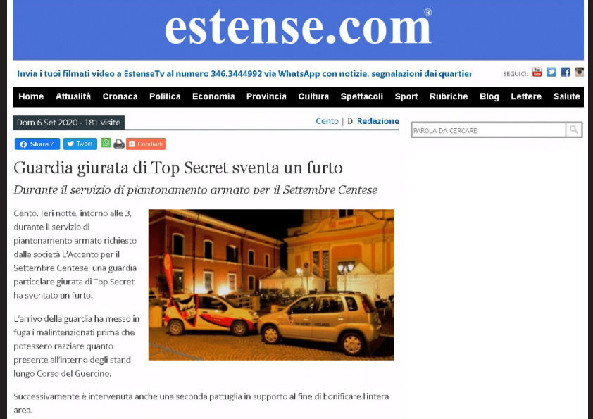 guardie giurate top secret